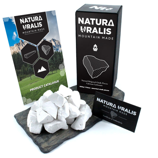 Natura Uralis Belgorod chalk chunks close-up texture