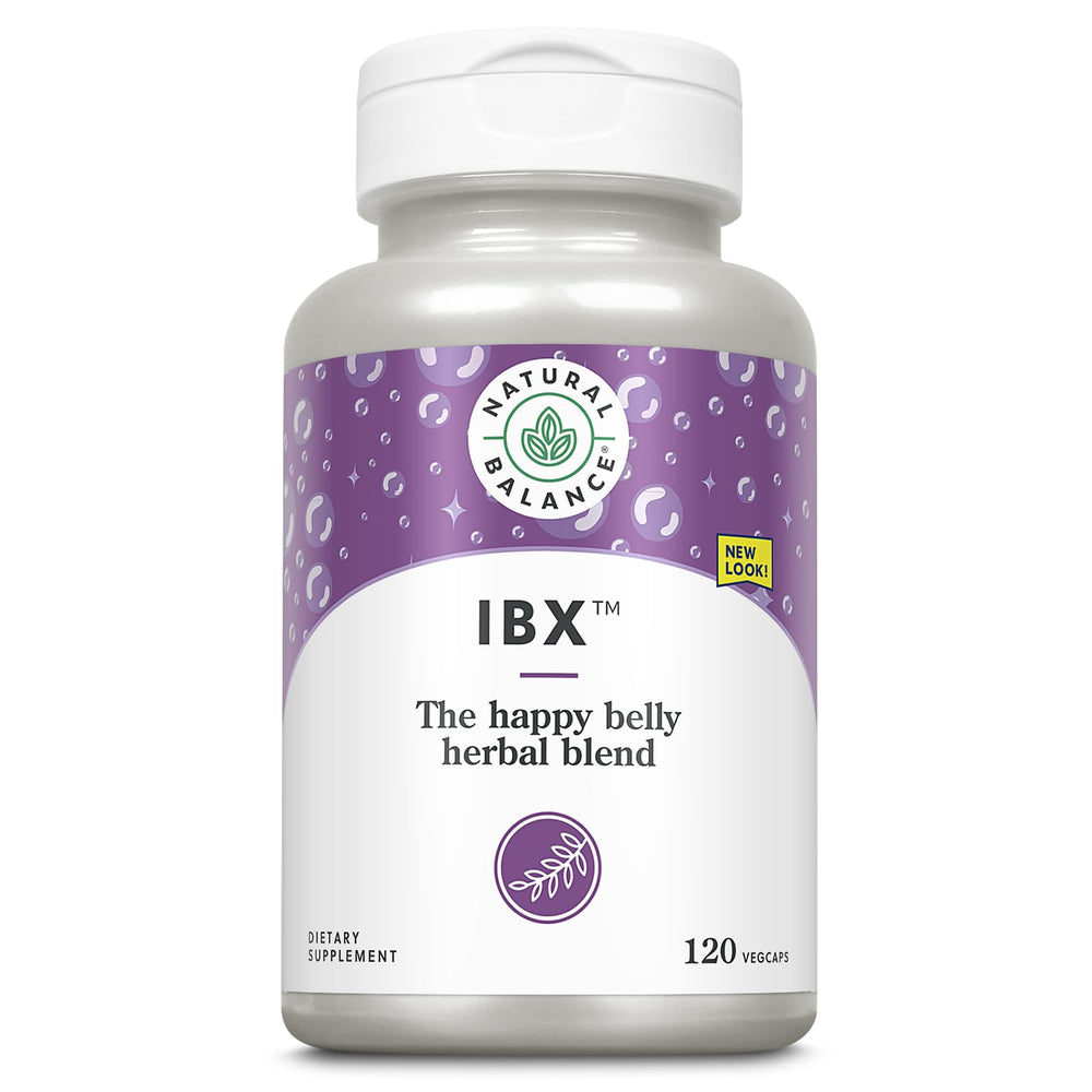 Bottle of Natural Balance IBX Soothing Bowel Formula – 120 veggie caps