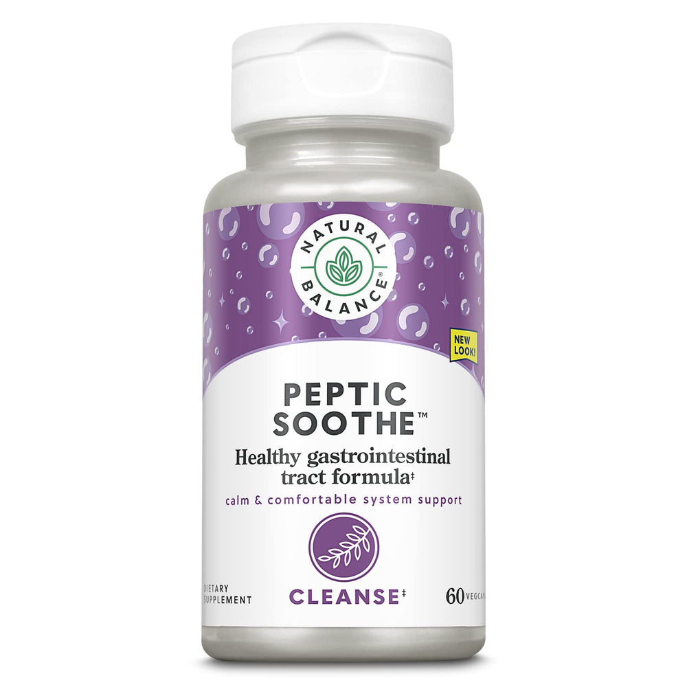 Natural Balance Peptic Soothe bottle with 60 vegan capsules