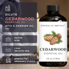 Natural Cedarwood essential oil for aromatherapy