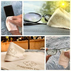 Leather chamois cloths for camera lens cleaning