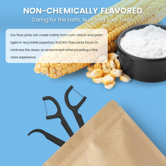 Eco-friendly packaging for dental floss picks
