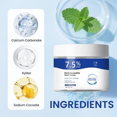 Natural enamel support with hydroxyapatite