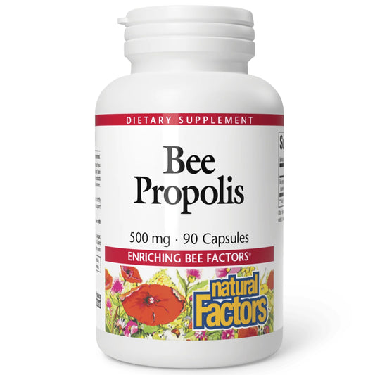 Natural Factors Bee Propolis Extract 500 mg bottle with 90 capsules