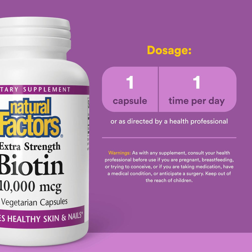 Close-up of Biotin pills