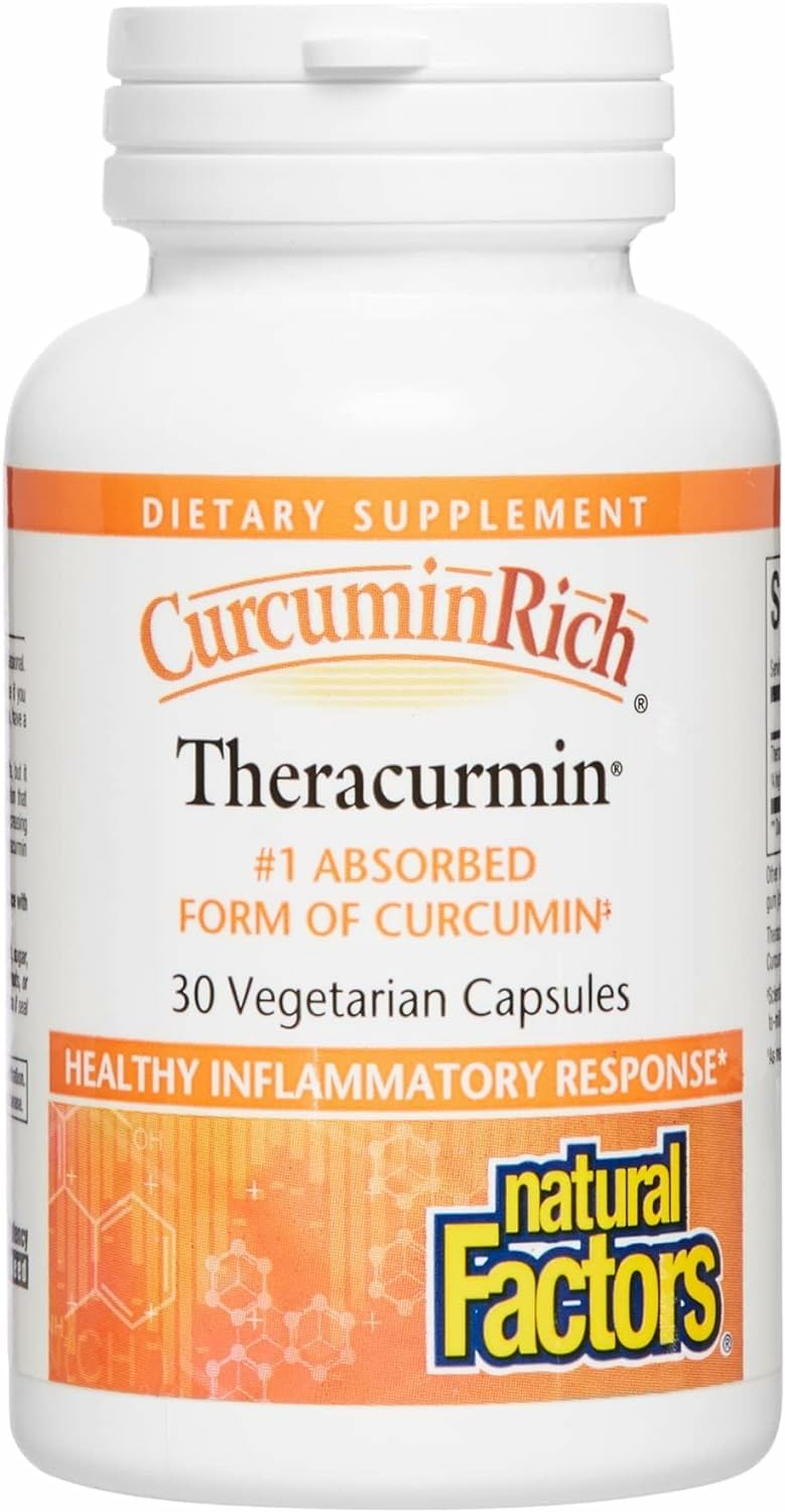 Natural Factors CurcuminRich Theracurmin 30 mg bottle – front view
