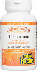 Natural Factors CurcuminRich Theracurmin 30 mg bottle – front view