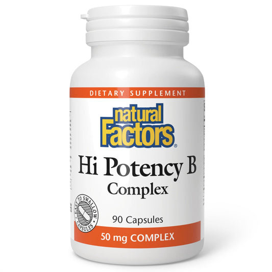 Natural Factors Hi Potency B Complex bottle front