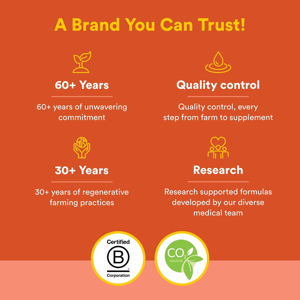 Organic and non-GMO branding on Natural Factors packaging