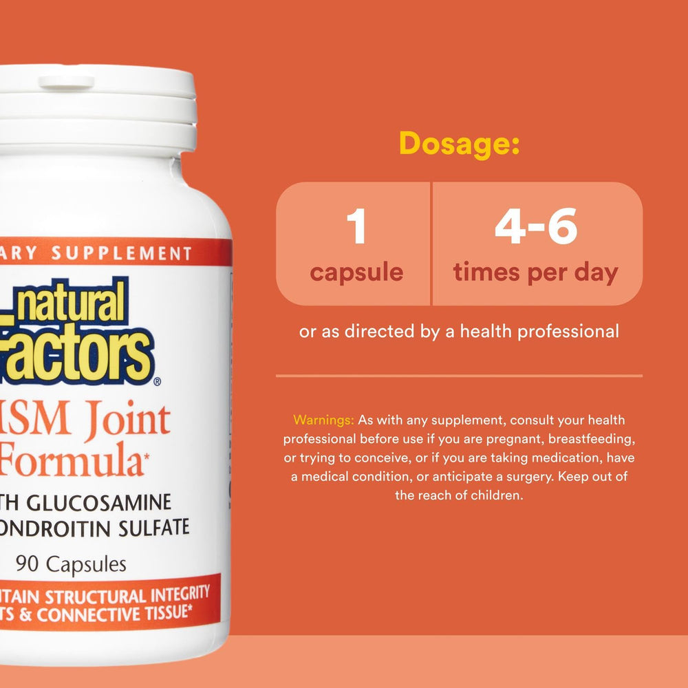 Close-up of glucosamine and chondroitin ingredients