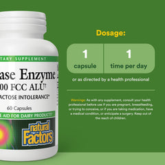 Packaging image of Natural Factors Lactase Enzyme