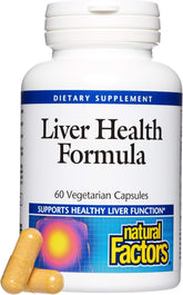 Natural Factors Liver Health Formula bottle with 60 capsules
