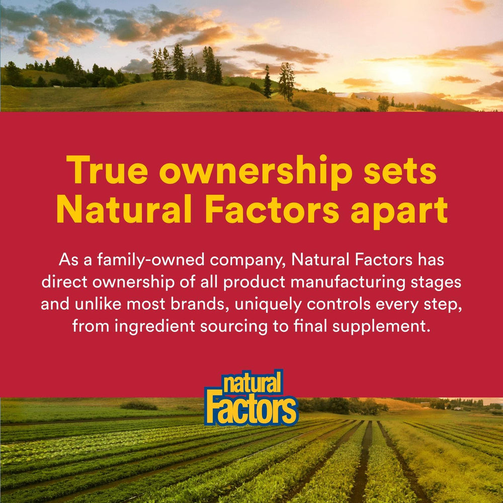 Natural Factors logo on product packaging
