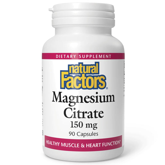 Natural Factors Magnesium Citrate 150 mg bottle front
