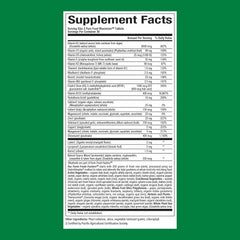 Back label of Natural Factors Men's Multivitamin & Mineral