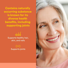 Natural Factors MSM 1000 mg bottle back label with supplement facts