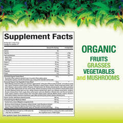 Organic Greens ingredients close-up