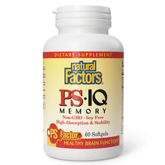 Natural Factors PS-IQ Memory bottle with 60 soft gels