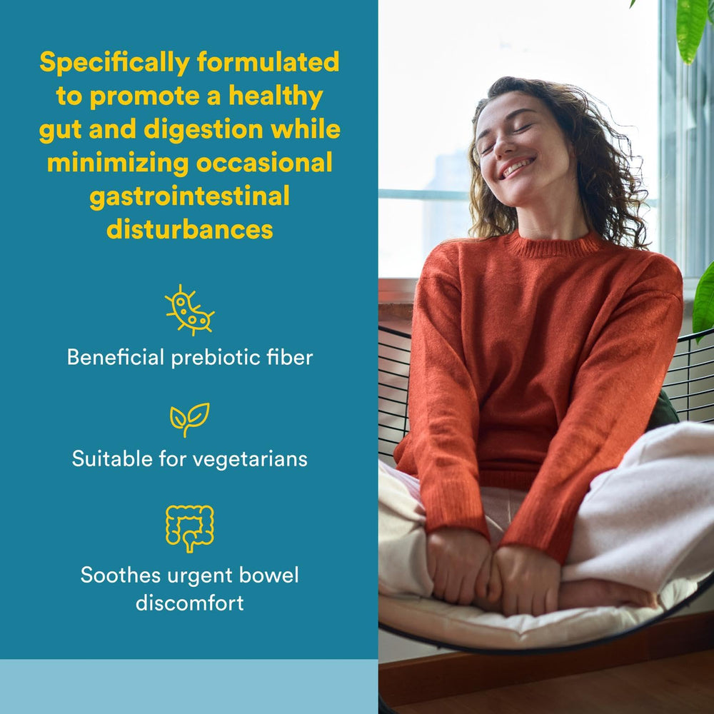 Back label showing supplement facts for ReliefBiotic Probiotic 30 CT