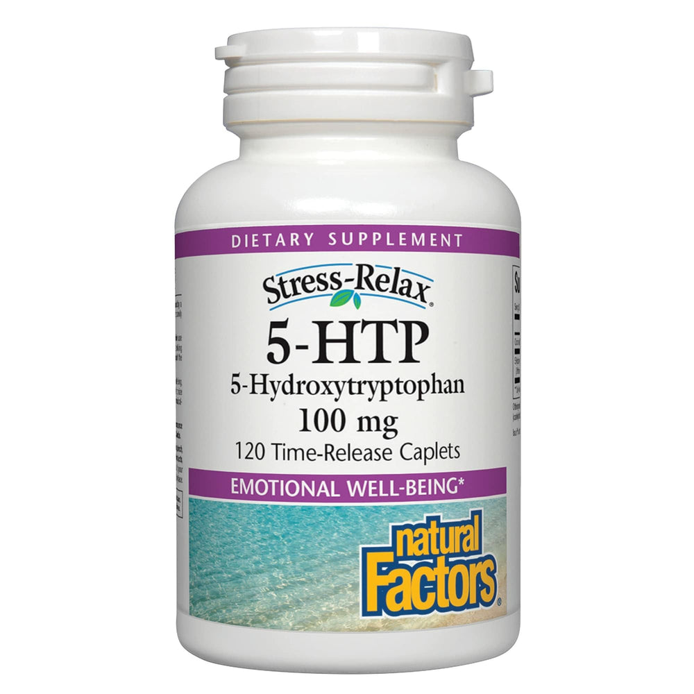 Natural Factors Stress-Relax 5-HTP bottle packaging