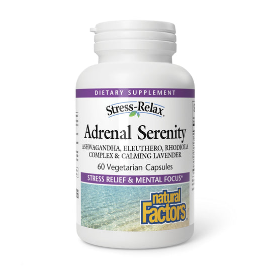 Natural Factors STRESS-RELAX Adrenal Serenity bottle front view