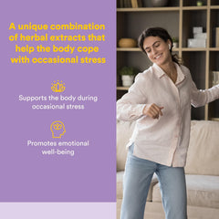 Adrenal Serenity bottle with label close-up