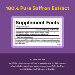 Affron saffron extract label close-up