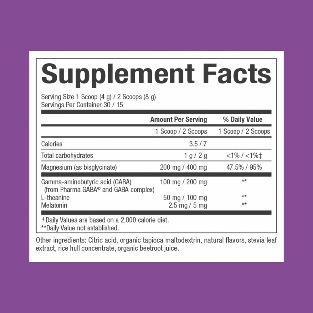 Scoop of tropical-flavored magnesium bisglycinate powder being added to water