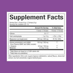 Scoop of tropical-flavored magnesium bisglycinate powder being added to water