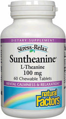 Natural Factors Suntheanine 100 mg chewables packshot