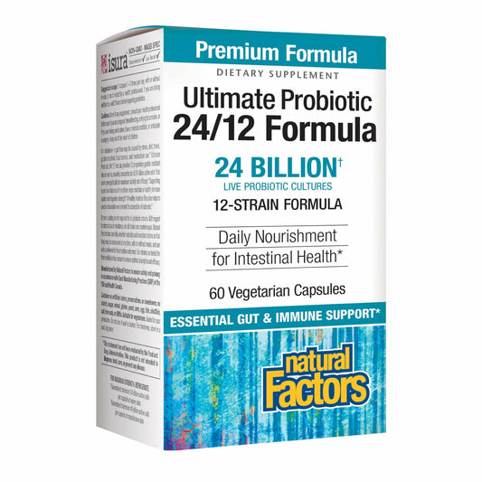 Bottle of Natural Factors Ultimate Probiotic 24/12 Formula