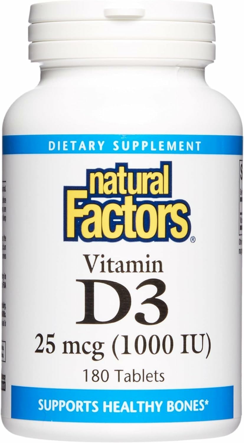 Natural Factors Vitamin D3 1000 IU bottle front