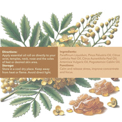 Label indicating no artificial fragrances and natural ingredients