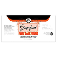 Natural grapefruit essential oil therapeutic 4oz bottle