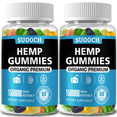 Front view of Natural Hemp Gummies 2-Pack