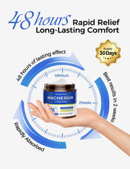 Athlete applying magnesium cream after a workout