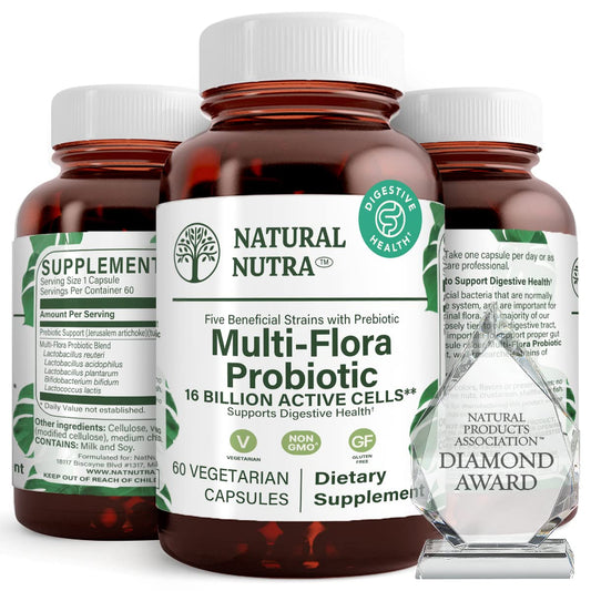Natural Nutra Ultimate Flora probiotic bottle front view