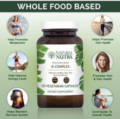 Ingredients collage for Natural Nutra Vitamin B Complex.