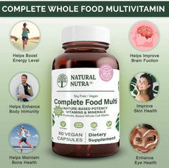 Whole food ingredients and green foods used in the formula