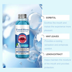 Natural alcohol-free oral rinse bottle