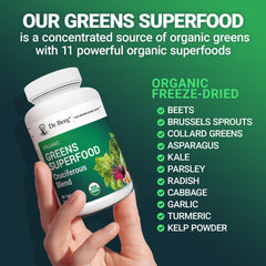 Natural organic ingredients used in greens tablets