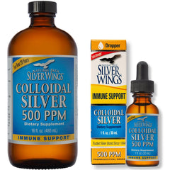 Natural Path Silver Wings 16oz bottle with Colloidal Silver 500 ppm