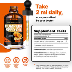 Liquid drops with natural pumpkin flavor