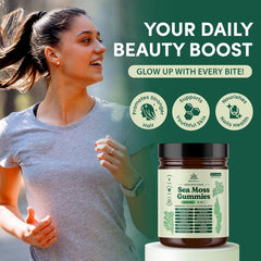 Daily serving of Natural Rems sea moss gummies for digestion and vitality
