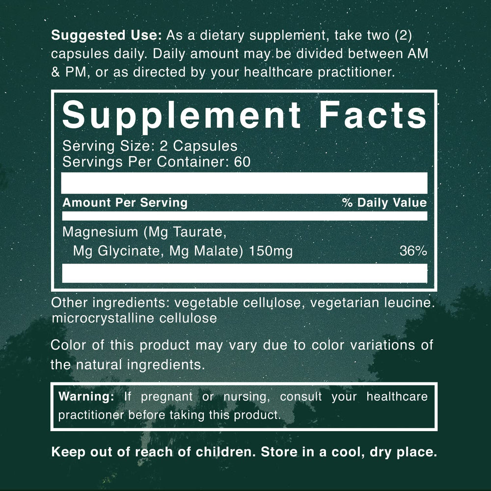 Side angle shot of Natural Rhythm Magnesium bottle