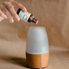 Diffuser-ready image showing Natural Riches Breathe Essential Oil Blend aroma