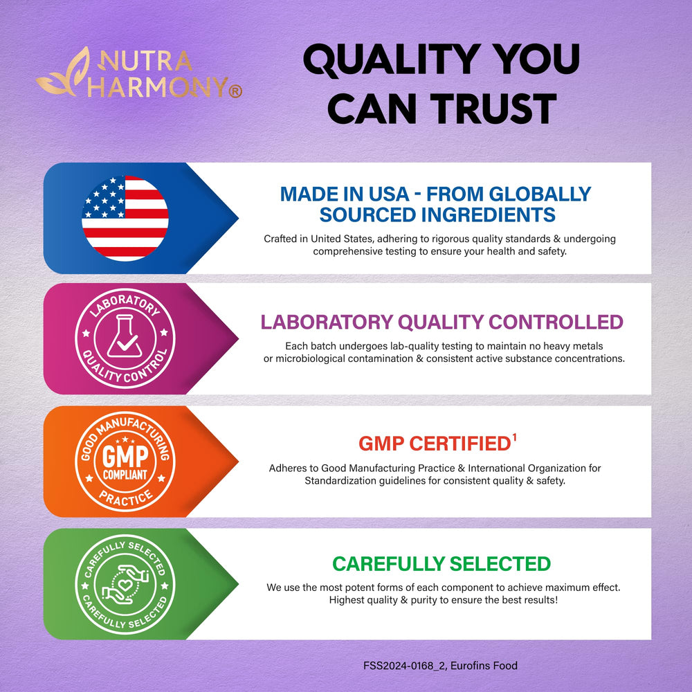 Allergen-free saffron supplement packaging (dairy-free, gluten-free, soy-free)