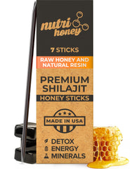 Packaging of NATURAL SHILAJIT Honey Sticks with 7 sticks