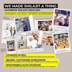 NATURAL SHILAJIT resin smoothie usage demonstrates convenient mixing into recipes.