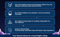 Malvjun Sleep Gummies bottle with 60 gummies and 30 servings